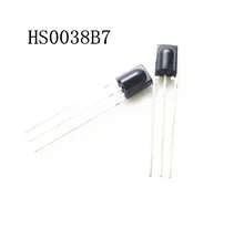 10 pces hs0038b7 hs38b hs0038b 38 khz módulo foto ic pcm remoto infravermelho, sip3 inserido em linha reta, receptor infravermelho em estoque
