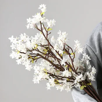 

European Artificial Velvet Flower Silk Cloth Plants Artificial Flower Christmas Decoration For Home Garden Decor Ornament