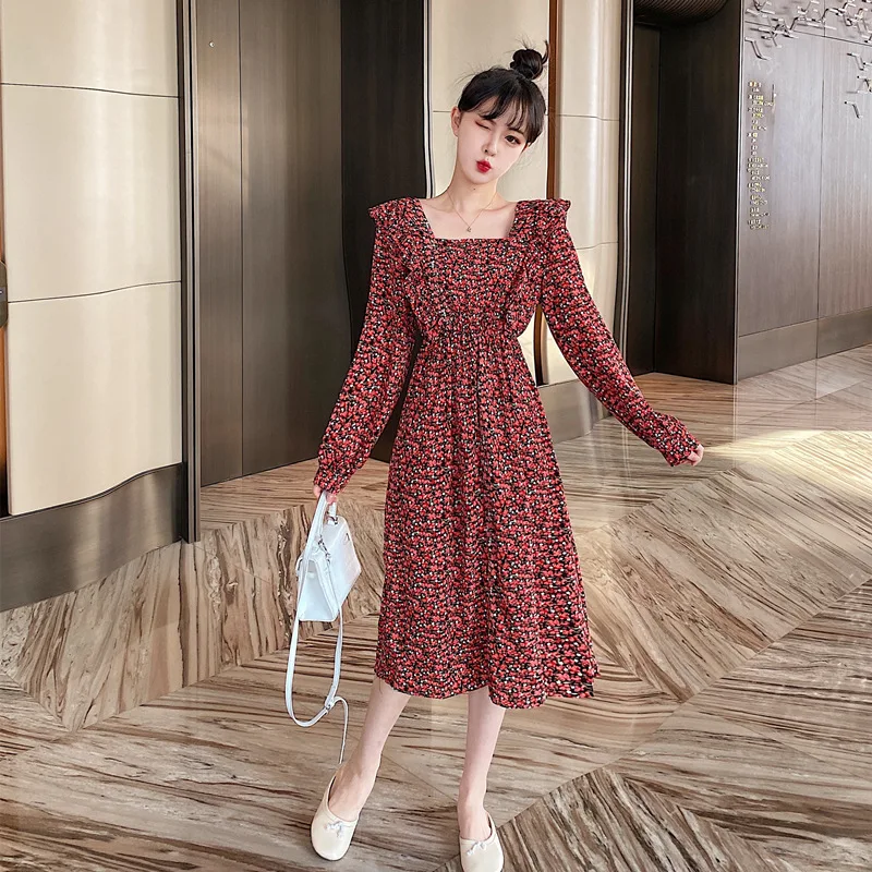 

2020 Spring New Style WOMEN'S Dress Spring Clothing French Retro Dress Spring And Summer New Style Very Fairy of Medium-length F