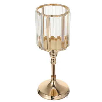 

1pc Table Candlestick Golden Candle Holder Metal Candle Stick Candle Rack for Wedding Party Home