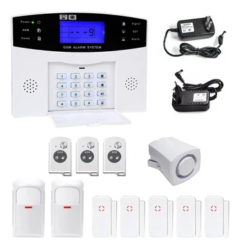 

DANMINI Remote Control Voice Prompt Wireless Door Sendor GSM Alarm System Home Burglar Security Alarm System