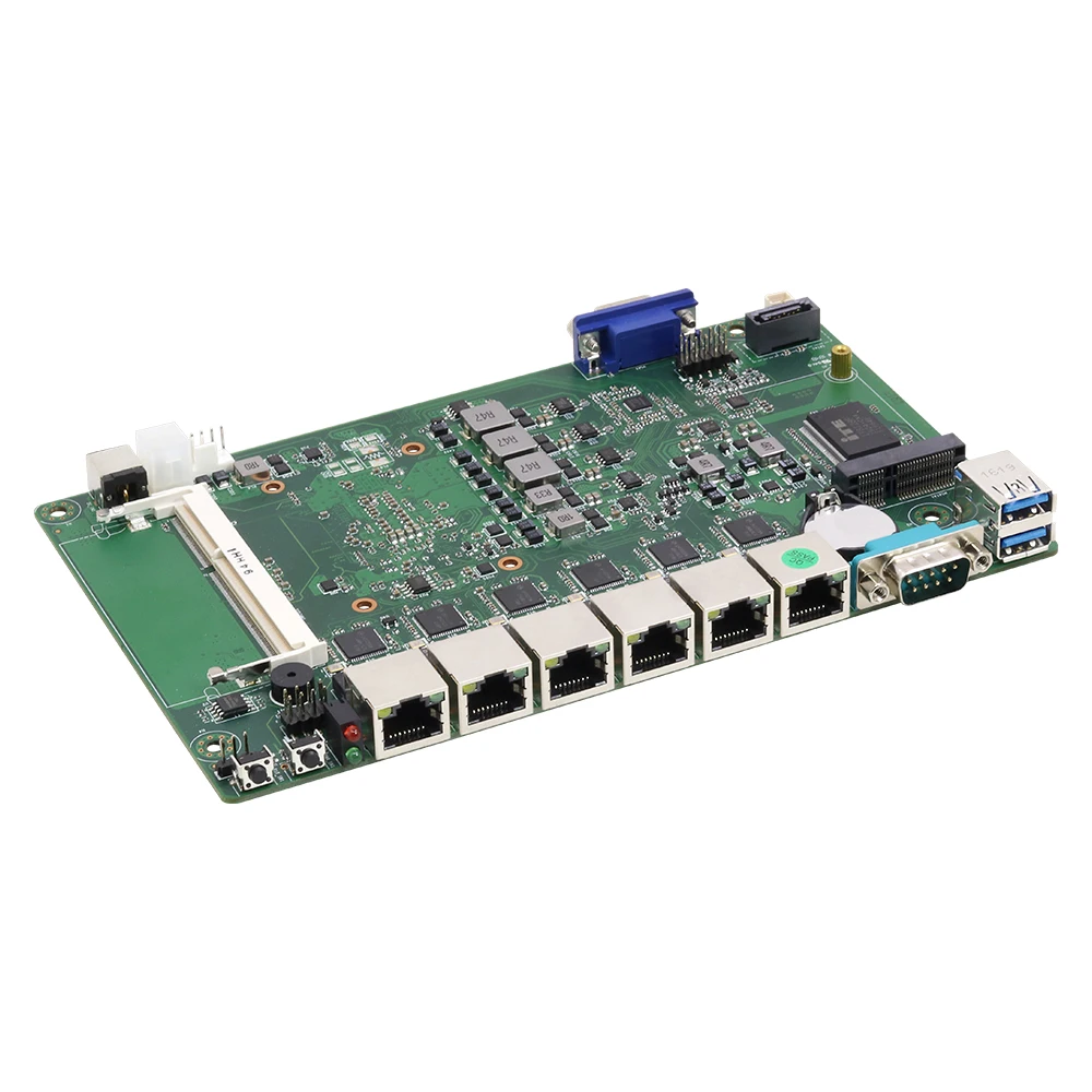 6*1000 Мбит/с Intel 211AT LAN Мини ПК Intel Core i3 7100U Celeron 3955U маршрутизатор Pfsense Windows 10 Linux VGA консоль Мини компьютер