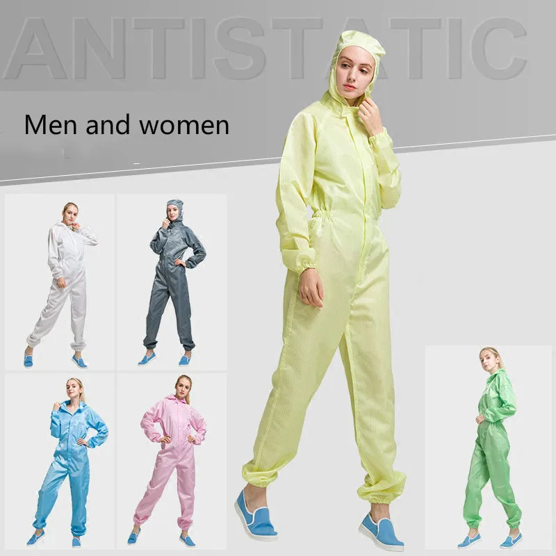 Dust-proof Clothes, Spray-painted Clothes, Industrial Dust Protective Clothes, Conjoined Caps, Electronic Clean Dust-free Clothe