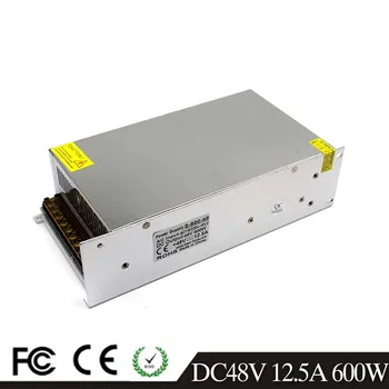 

Single Output DC48V Power Supply 12.5A 600W Transformer AC110V 220V To 48V DC Power Supplies for CCTV Printer CNC Stepper Motor