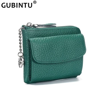 

Women Wallets Genuine Leather Lady Mini Zipper Coin Purse Female Small Change Purse Credit Card Holder Coin Wallet with Key Ring