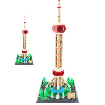 

Christmas Gift 5224 Oriental Pearl Tower Landmark Collection Building Block Fun City Brick Model Cute Children Toy