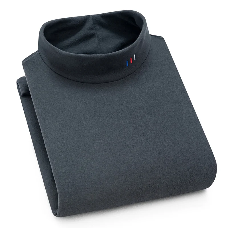 

Aoliwen fleece lining turtleneck Sweatshirt Sweater winter Plus velvet thickening keep warm Soft long sleeve fit good quality