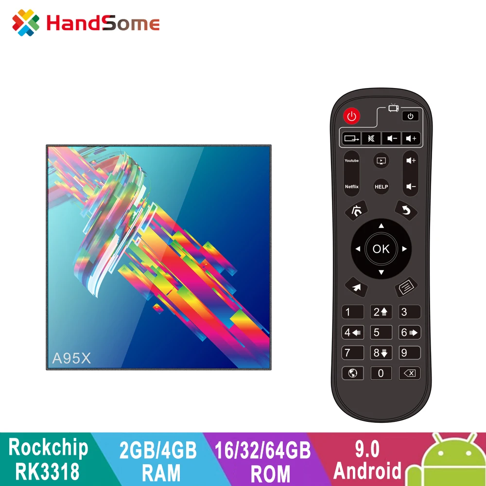 

Smart TV BOX A95X R3 Android 9.0 RK3318 Quad Core 4GB RAM 64GB 2.4G&5G WIFI 4K HD BT OTA Media Google Play SetTop Box PK H96MAX