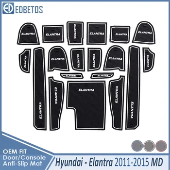 

Door Groove Mat For Hyundai Elantra 2011 2012 2013 2014 2015 MD Avante i35 Accessories Anti-Slip Mat Gate Slot Coaster Car
