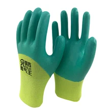 Nylon Spandex CE Certificated EN388 Microfine Foam Gloves Nitrile Safety Working Gloves Men