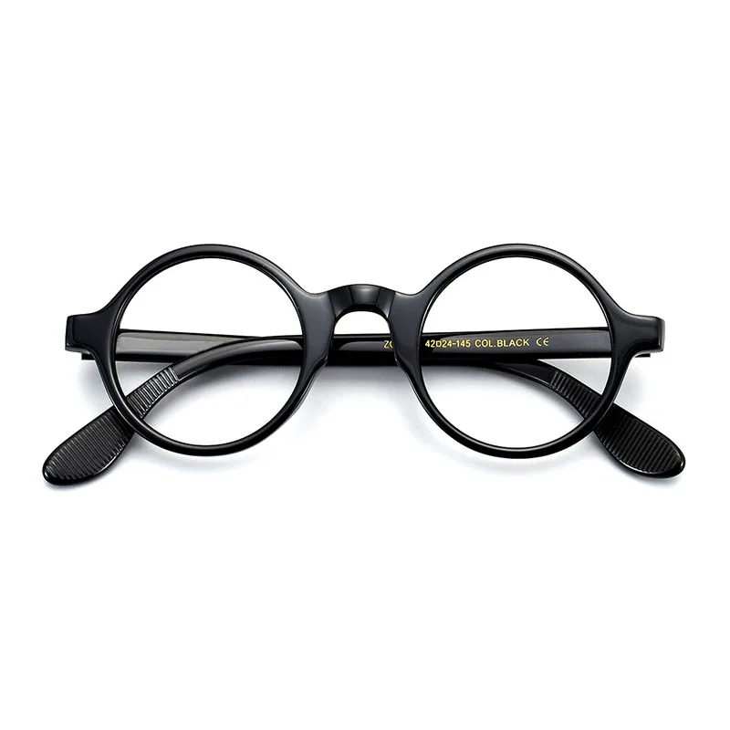 Acetate Small Round Glasses Men Vintage Transparent Spectacle Frames Women  Optical Myopia Prescription Eyeglasses Clear Eyewear