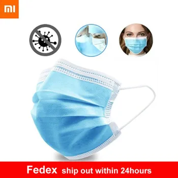 

Xiaomi mi Disposable Anti Dust Masks 3 Ply Household Health Monitors with Earloop UV LED Lamp Disinfection 3 Pieces/Bag