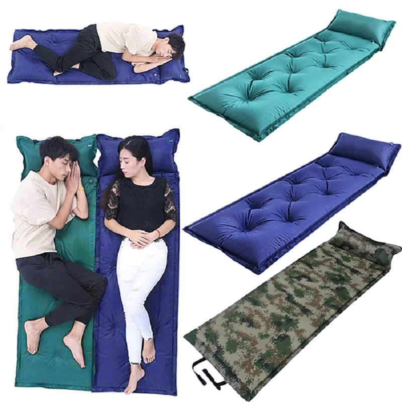 Colchoneta dormir acampar al aire libre, colchoneta de Nylon portátil, impermeable, prueba de humedad, colchón inflable, cama de Camping|Estera de acampada| AliExpress