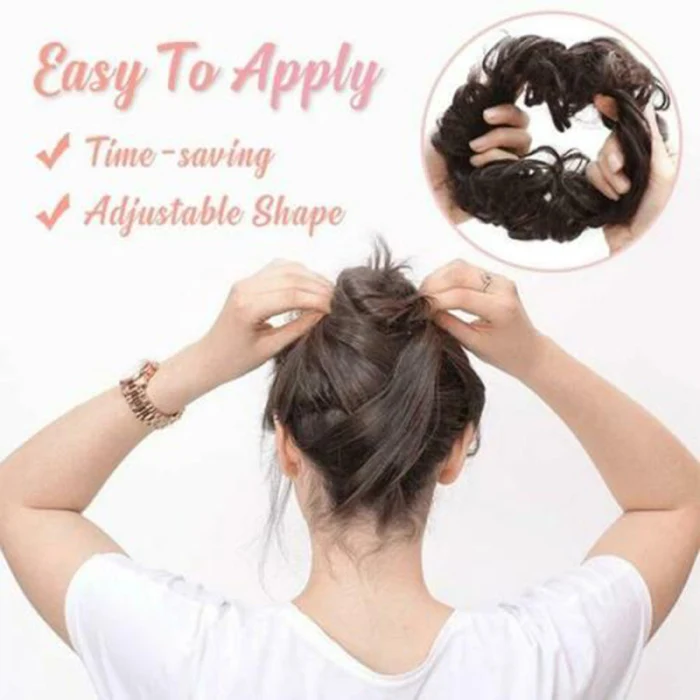 Новинка для девушек аксессуары для волос легко носить резинки для волос булочки для наращивания синтетические женские шиньоны