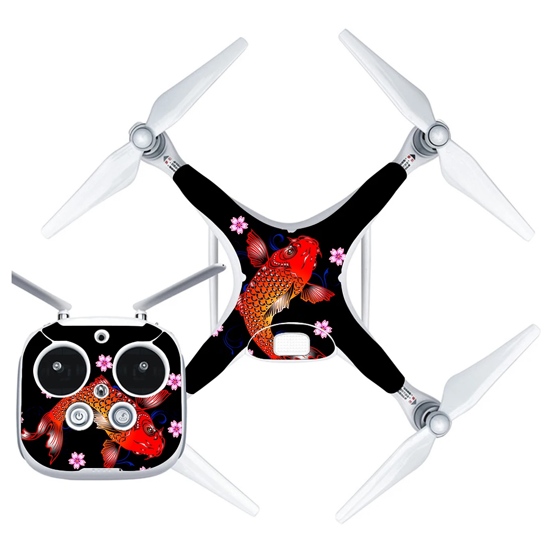 

Goldfish Style Vinyl Skin Sticker for DJI Phantom 4 Drone And Remote Controller 0117