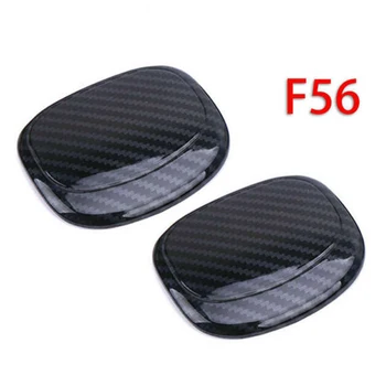 

2pcs Handle Cover Carbon Fiber Car Auto Interior Seat Back For BMW Mini Cooper Durable