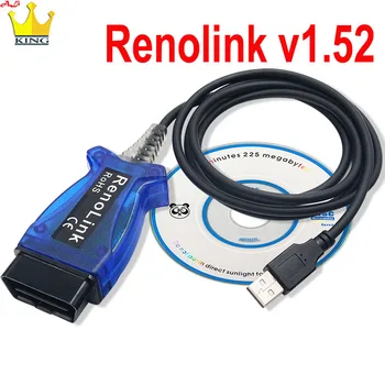 

For Renault Renolink V1.52 USB Diagnostic Cable OBD2 ECU Programmer Key Programming Airbag Link V1.52 OBDII car diagnostic tool