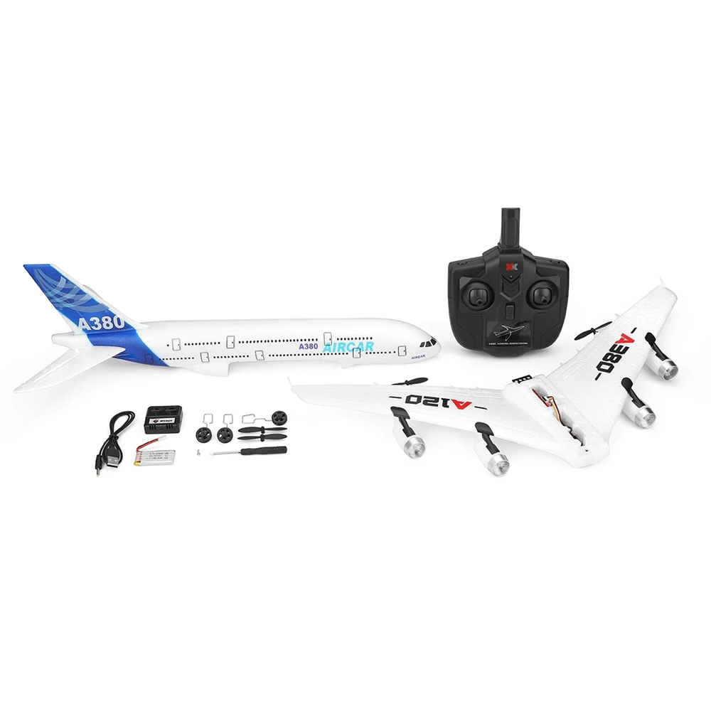 RC Plane Toy Airbus A380 Airplane Toys 2.4G 3CH Electric Outdoor Radio Remote Control Fixed Wing Airplane Model for Boys Gifts