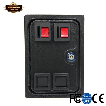 

Arcade Double Coin Door With Quarter Acceptor For MAME or Arcade Replacement Iron Door Construction