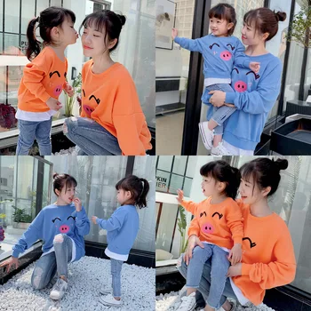 

Christmas Family Matching Outfit Mother Daughter Clothes Sweaters Kids Sweatshirt Gift Family Look Girls Boy Clothing