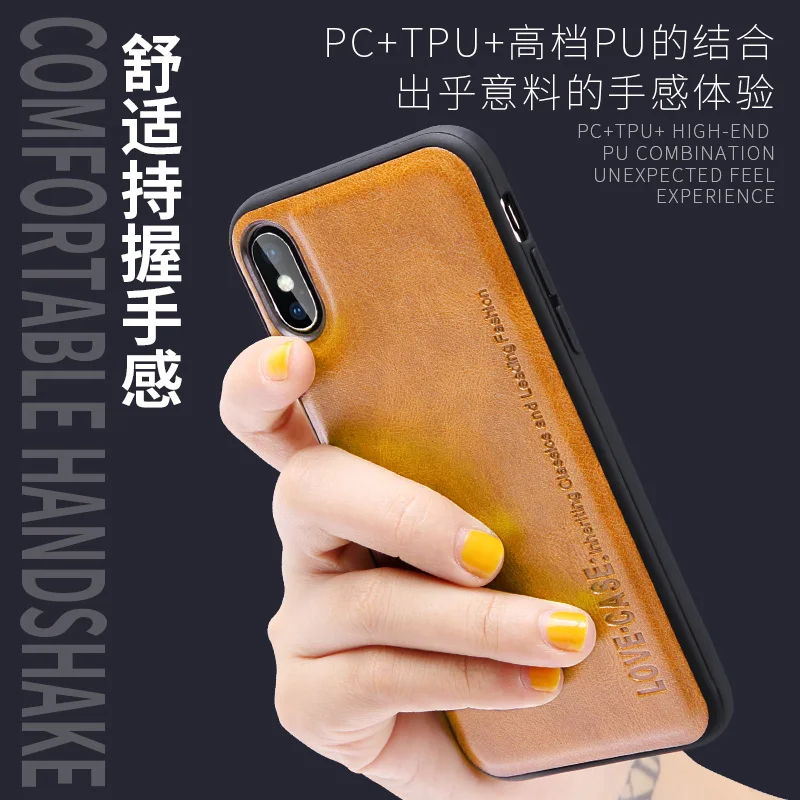 

CYBORIS Fashion leather Shock Proof Soft For Iphone Case For Sansung S10/S9/S8/S10 PLUS/NOTE 9/NOTE 8/A40 For Sansung Phone Case