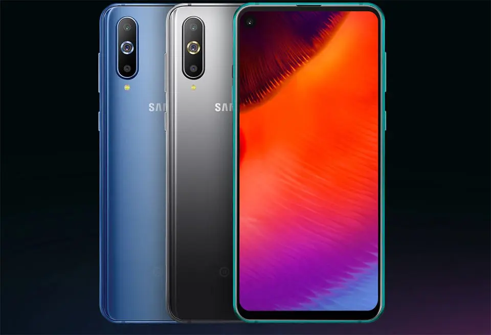 Смартфон samsung Galaxy A8s, 6,4 дюймов, процессор Snapdragon 710 Otca core, 6 ГБ, 128 ГБ, три камеры заднего вида, с функцией распознавания лица, NFC, Android, 4G, мобильный телефон