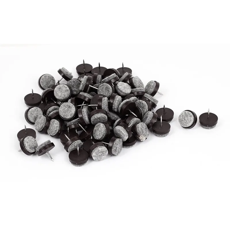 

Table Leg Floor Felt Pad Skid Slide DIY Nail Protector 20mm Dia 100Pcs