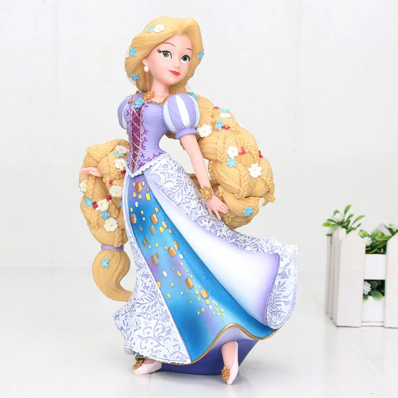 Disney Принцесса Рапунцель Жасмин Золушка ПВХ фигурка игрушка девочка подарок игрушки - Цвет: tangled rapunzel