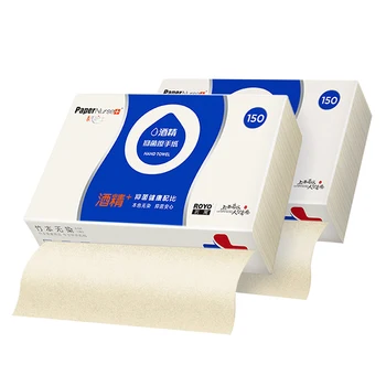 

Bamboo Pulp Paper Ethanol Paper Towel Virus Removal Household Removable Paper Towels Dry Toilet Paper 6 Packs/Piece
