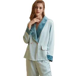 New Autumn And Winter Thick Plus Velvet Two-piece Set Can Wear Long-sleeved Home Service