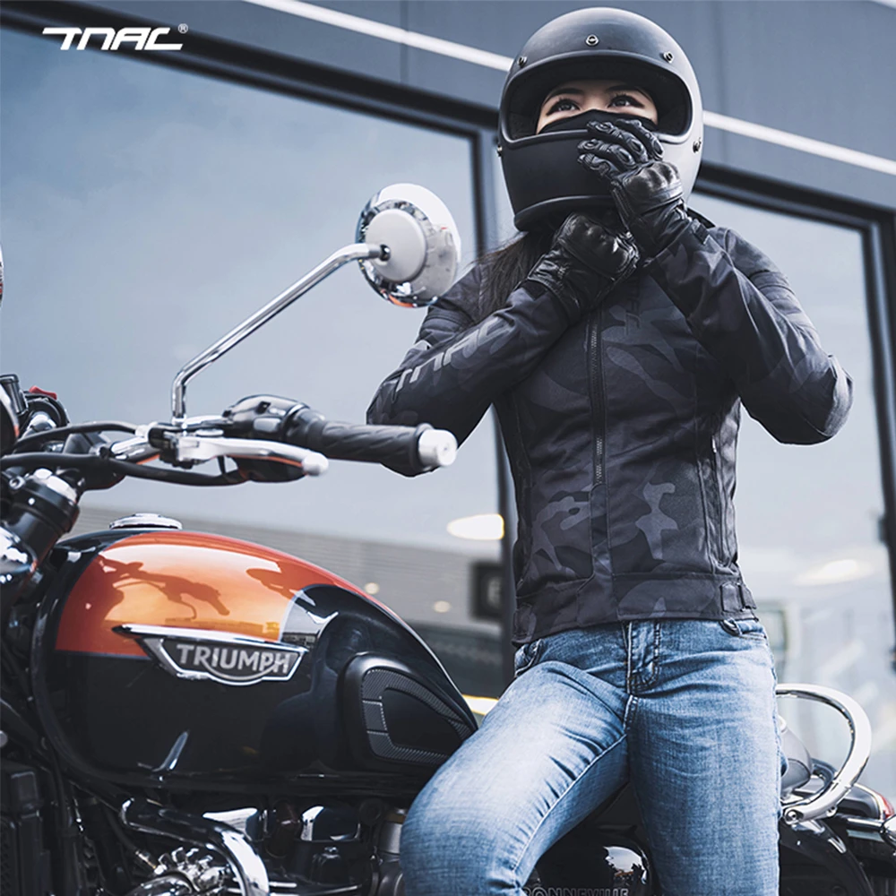 TNAC chaquetas de motocicleta mujer, chaqueta de carreras de Motocross, transpirable, ropa reflectante las estaciones| - AliExpress