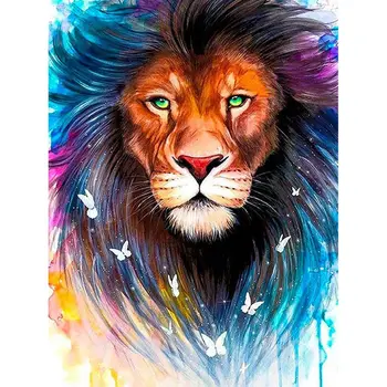 

Diamond Embroidery 5D Lion Diy Diamond Painting Animal Mosaic Home Decoration Gift