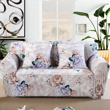 Эластичные чехлы для диванов с цветочным узором, эластичный чехол для диванов, подходит для диванов разной формы, места для влюбленных, L-style, чехол для дивана