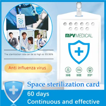 

60days Protect Air Sterilization Card Space Sanitation Disinfection Lanyard Card Air Freshener Sterilization Card Disinfection