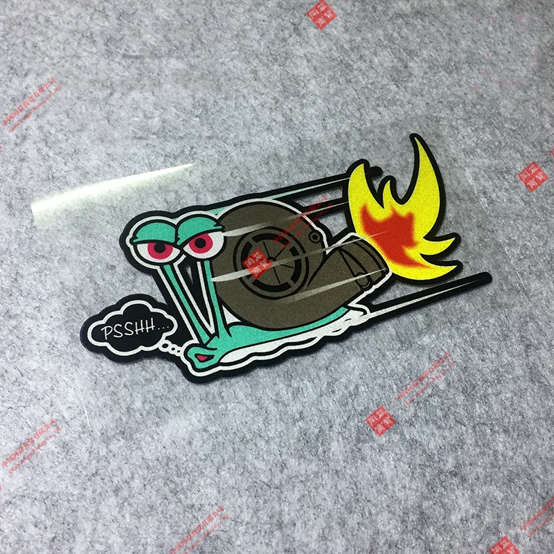 Classic Design PSSH Snail Turbo Sticker Vinyl Dirt Bike CarDecal Reflex Racing Sticker Decorative Car Racing Motocross Stickers