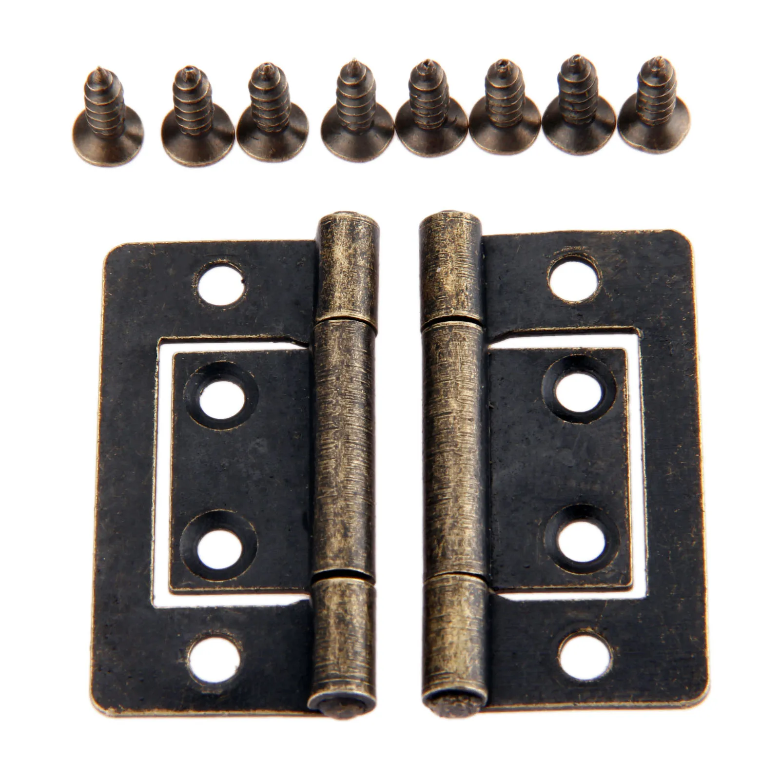 Bisagras para bisagra a Tope de puerta de cajón de armario, bisagras para joyería, caja de madera con tornillos, 38x20mm, 2 uds. - AliExpress Mejoras para el hogar