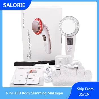 

6 in1 LED Body Slimming Massager with Digital Screen Fat Burner Weight Loss Ultrasound Cavitation Anti Cellulite Infrared Device