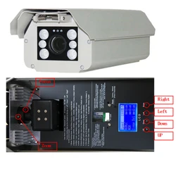 Caméra IP 1080P 2MP 6 22mm, lentille varifocale, reconnaissance de la plaque d'immatriculation, pour l'extérieur, pour autoroute, avec LED IR 