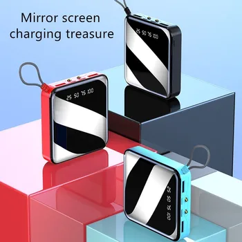 

20000mAh Mini Power Bank External Battery 2 USB Portable Dual LED Lighting Digital Display Fast Charger Phone Battery for iphone