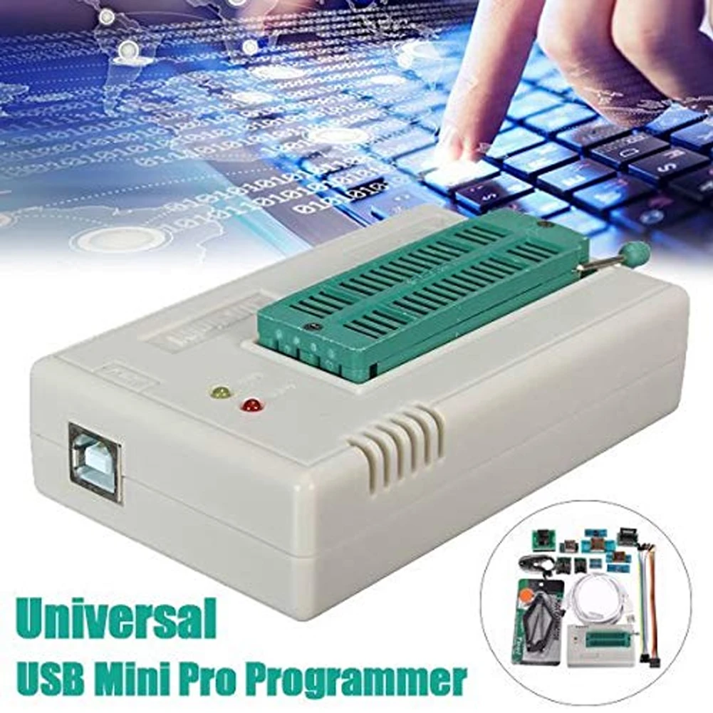 

TL866II Plus USB Motherboard Notebook Flash 10 Adapters Auto Accessories Multifunction BIOS Professional Minipro Programmer Kit