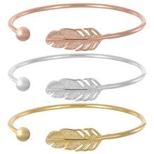 3 шт./компл. браслет с перьями женский модный темперамент Крылья Ангела браслет с перьями Banglefor для женщин девушек ювелирный подарок