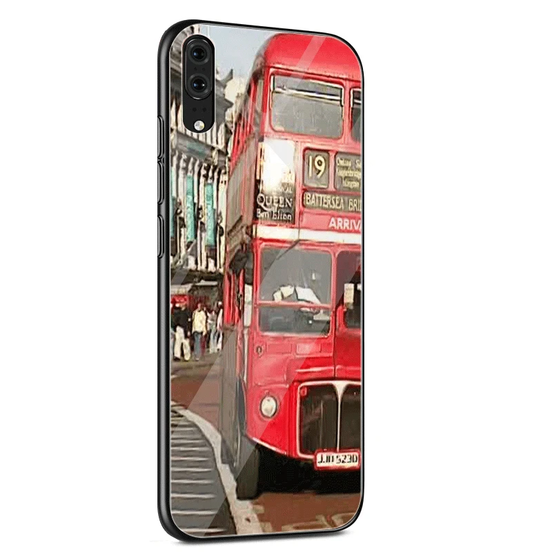G2 Чехол для huawei P30 P20 P Smart P10 Y6 7A Y9 Honor 8X9 10 mate 20 Pro Lite style Лондонский автобус английский телефон винтажный британский - Цвет: G2