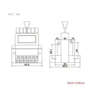 

2020 New 1 Set 6 String Saddle Headless Guitar Bridge Tailpiece Black for Electric Guitar