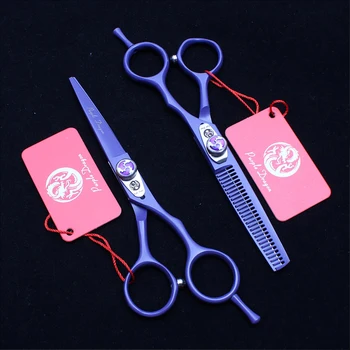 

Two-tailed Piano Paint Hair Scissors Set Professional 5.5 inch Thinning Shears Cutting Barber Styling Tools Hairdressing Scissor
