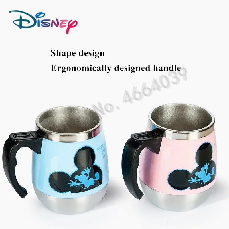 2 шт. Disney милая кружка чашка из нержавеющей стали с крышкой Микки Маусом женская