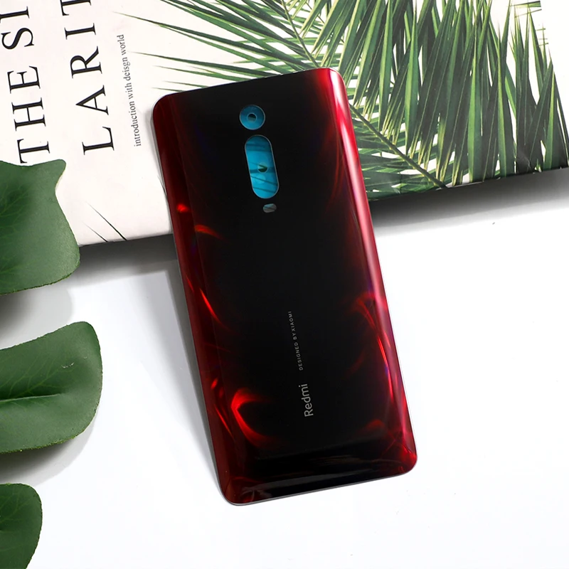 Для Xiaomi Mi 9t Pro официальное Оригинальное закаленное стекло чехол для Xiaomi Mi 9t Pro задняя Корпус батареи Запасная часть - Цвет: Red