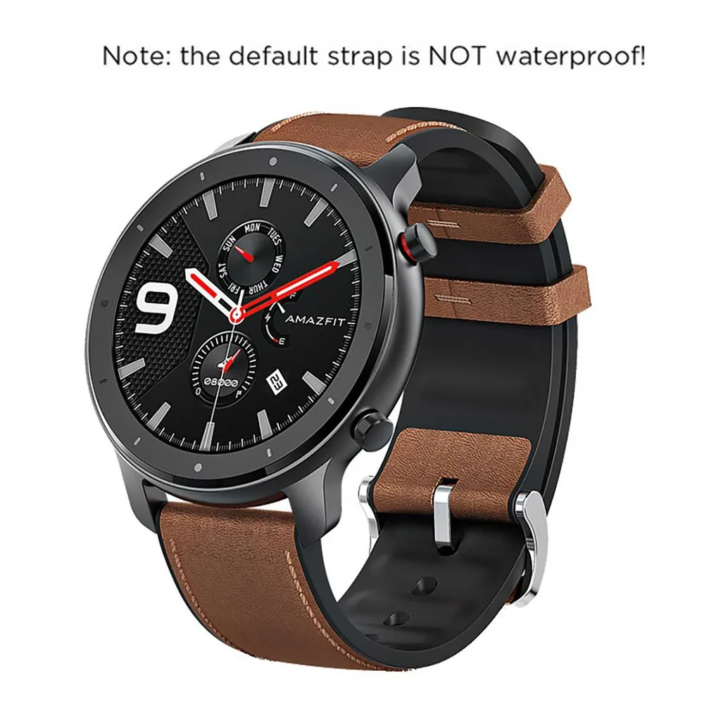 Глобальная версия Amazfit GTR 47 мм gps Смарт-часы для мужчин wo для мужчин 50 атм Водонепроницаемый AMOLED экран 24 дня в режиме ожидания компас фитнес-трекер - Цвет: Black