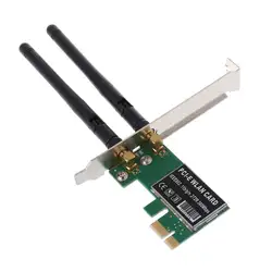 PCI-E 300 Мбит/с беспроводная сетевая карта PCI Express WiFi WLAN карта адаптер с антеннами для ПК Компьютерные аксессуары