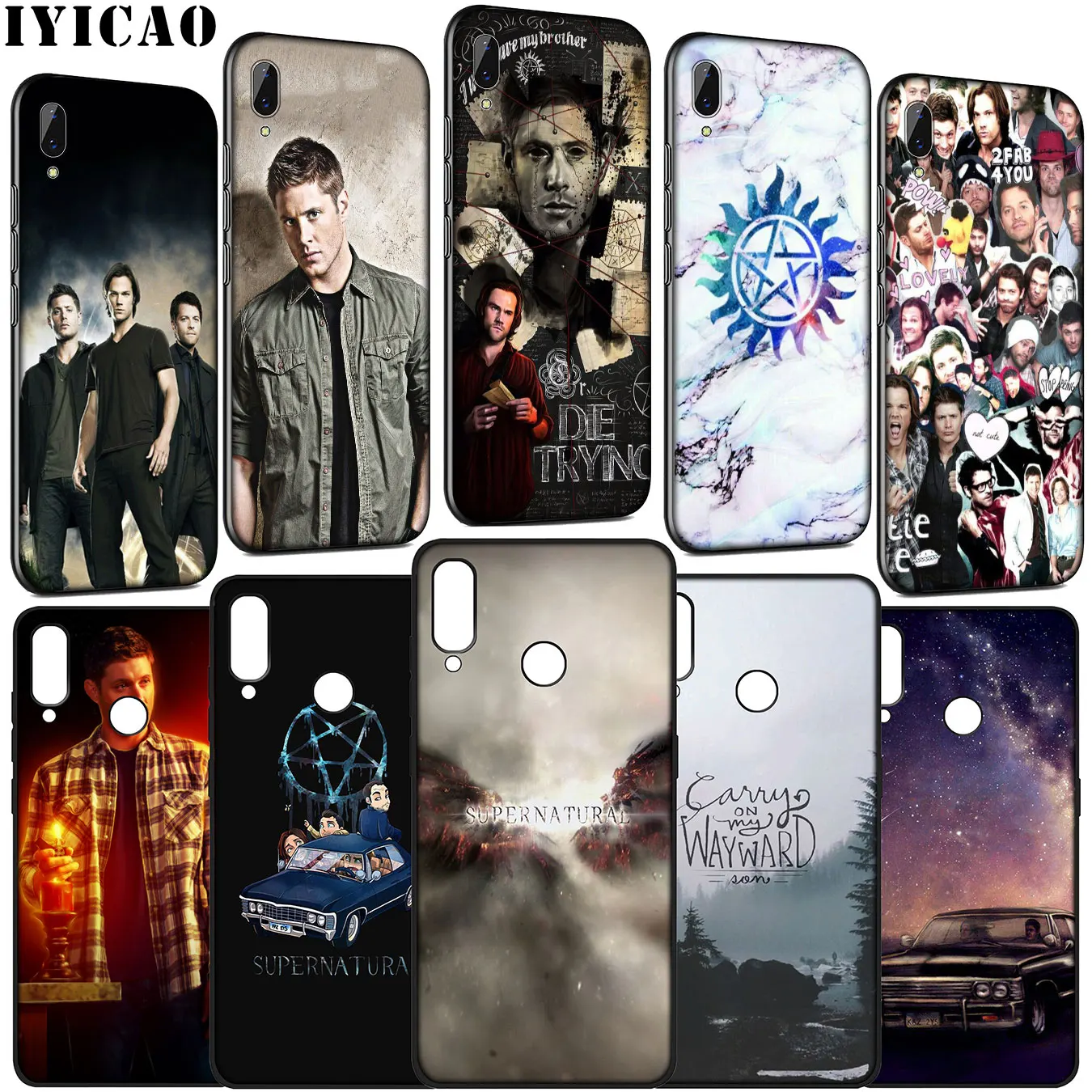 Supernatural Jared Padalecki Soft Phone Case for Huawei Y9 Y7 Y6 Prime 2019 2018 Honor 20 10 9 9X 8C 8X 8 Lite 7C 7X 7A Pro |