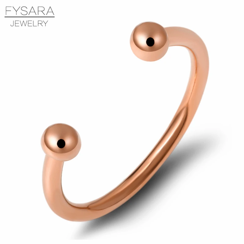 FYSARA 361L металлические браслеты-манжеты из нержавеющей стали для женщин и мужчин, модные браслеты золотого цвета, простые ювелирные изделия